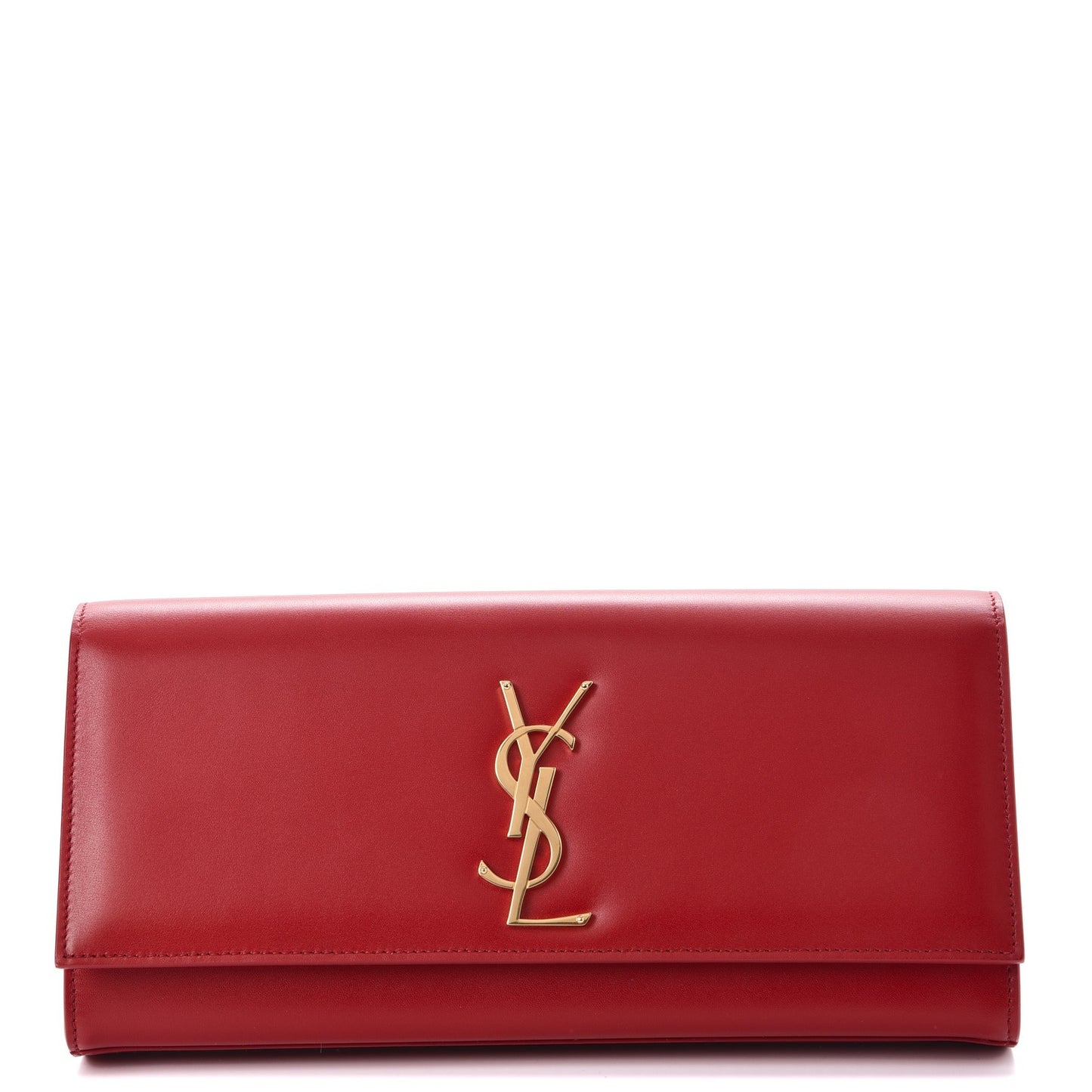 Calfskin Monogram Cassandre Clutch Rouge Orient