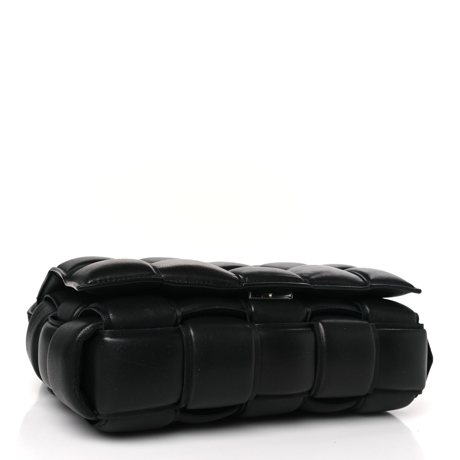 Bottega Veneta Nappa Maxi Intreccio Padded Cassette Crossbody Bag Black 4 of 9