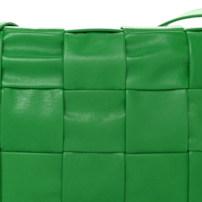 Bottega Veneta Paper Calfskin Maxi Intreccio Cassette Crossbody Bag Grass 6 of 8