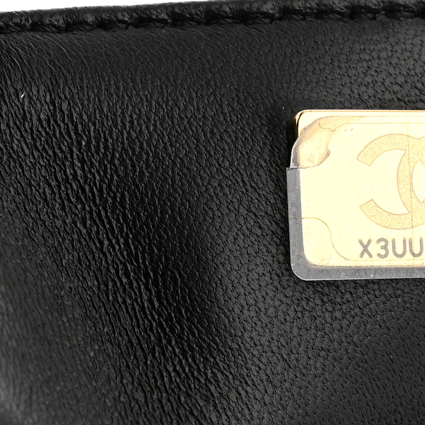 Caviar Quilted Retro Mini Twist Top Handle Clutch Flap Black