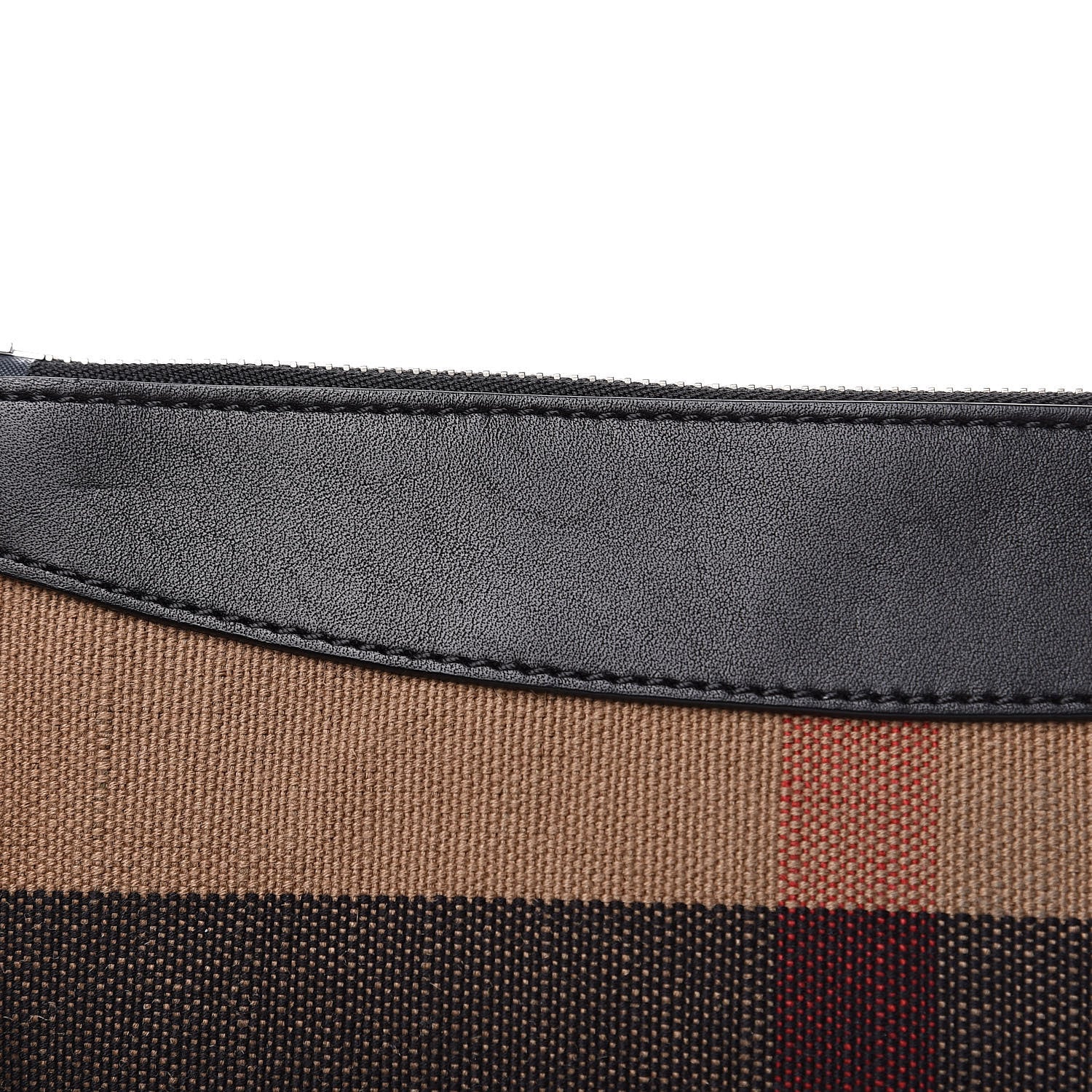 Burberry Mega Check Peyton Crossbody Clutch Bag Black 11 of 11