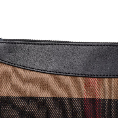 Burberry Mega Check Peyton Crossbody Clutch Bag Black 11 of 11
