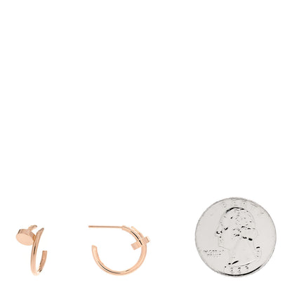 Cartier 18K Pink Gold Juste Un Clou Hoop Earrings 2 of 5