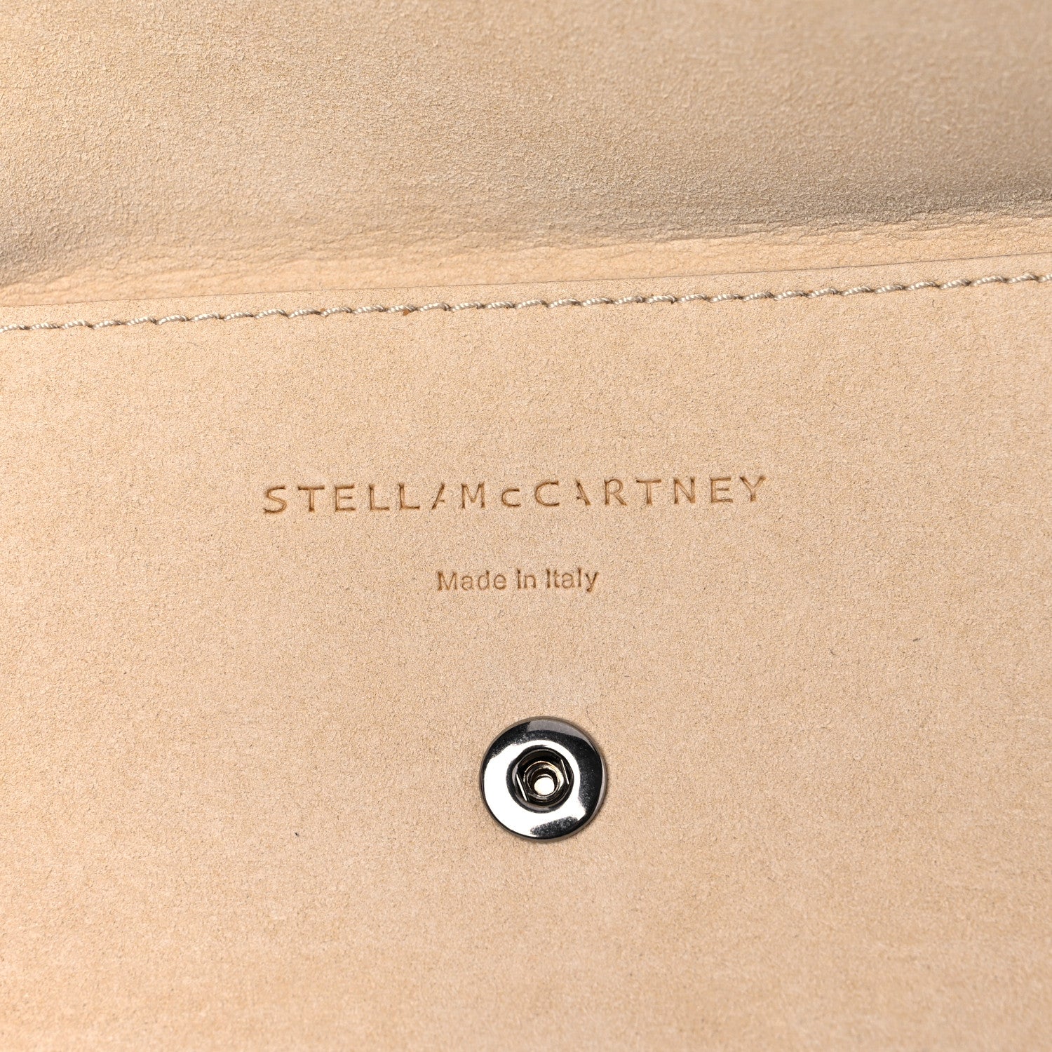 Stella McCartney Eco Alter Nappa Perforated Logo Falabella Reversible Tote Optical White 7 of 9