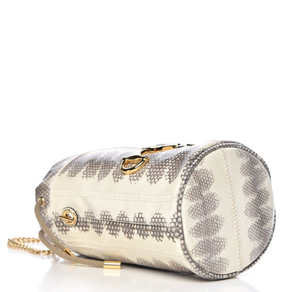 Gucci Snakeskin Mini Zumi Bucket Bag Grey 4 of 10