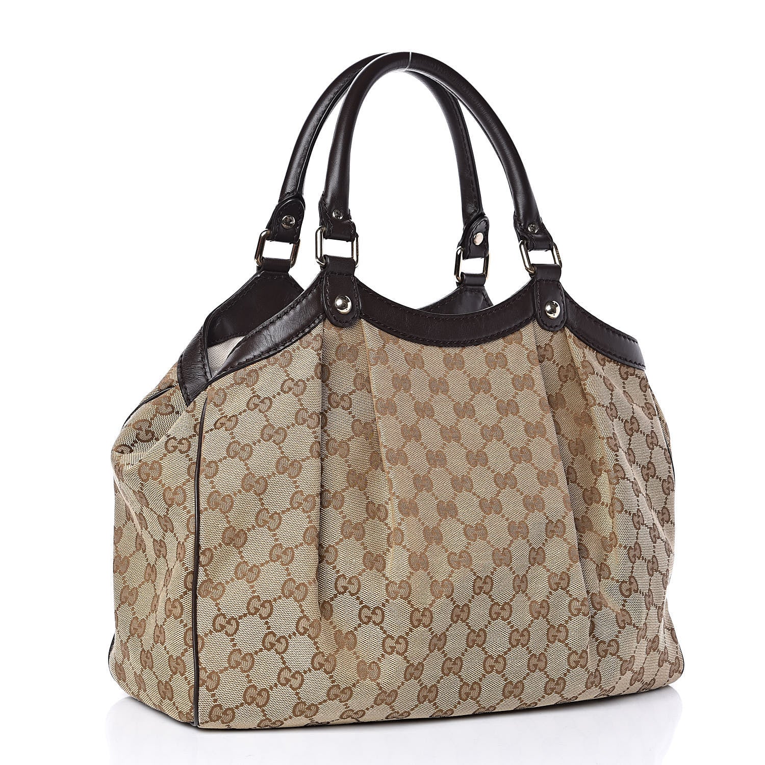 Gucci Monogram Medium Sukey Tote Dark Brown 3 of 10