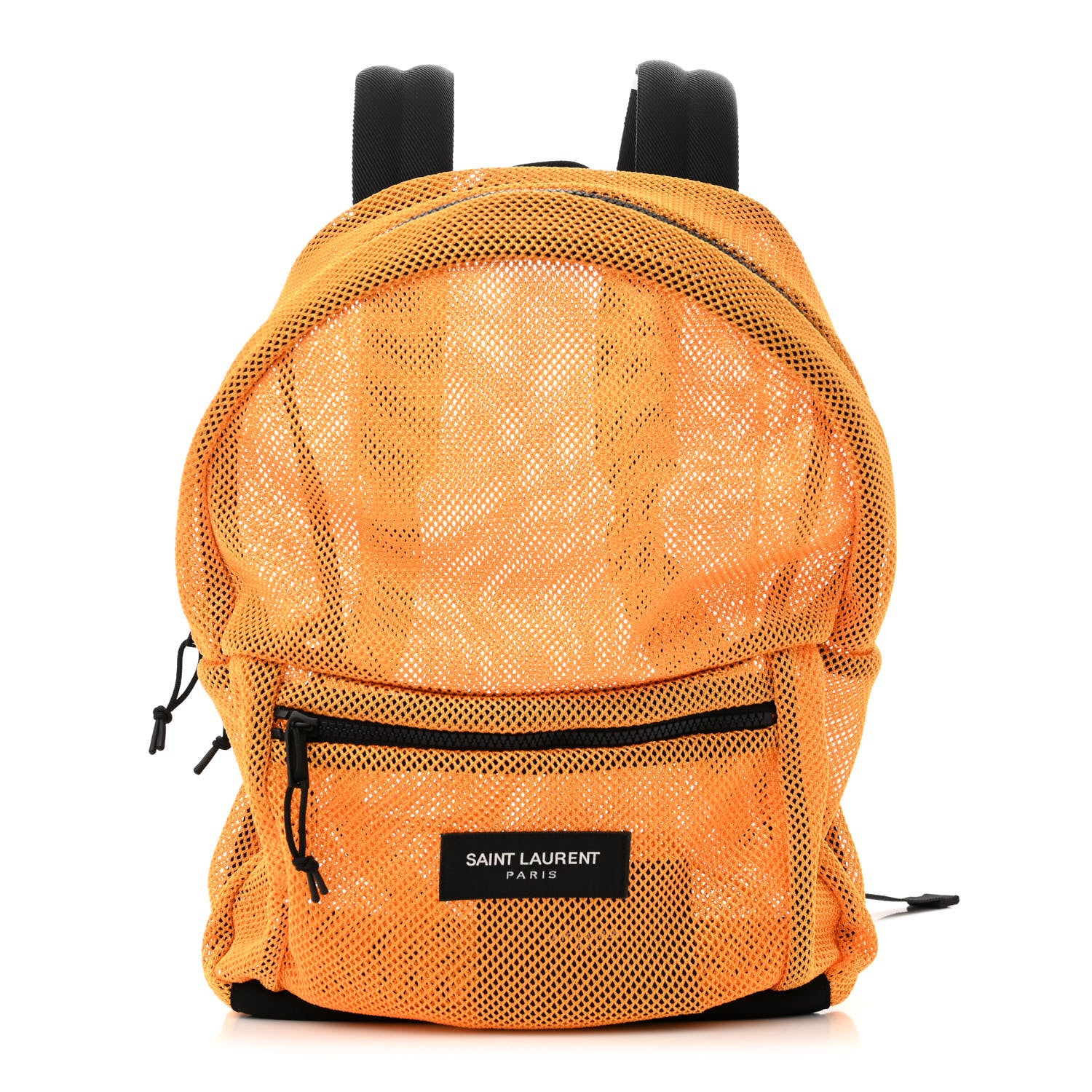 Saint Laurent Nylon Mesh SLP Backpack Jaune 1 of 10