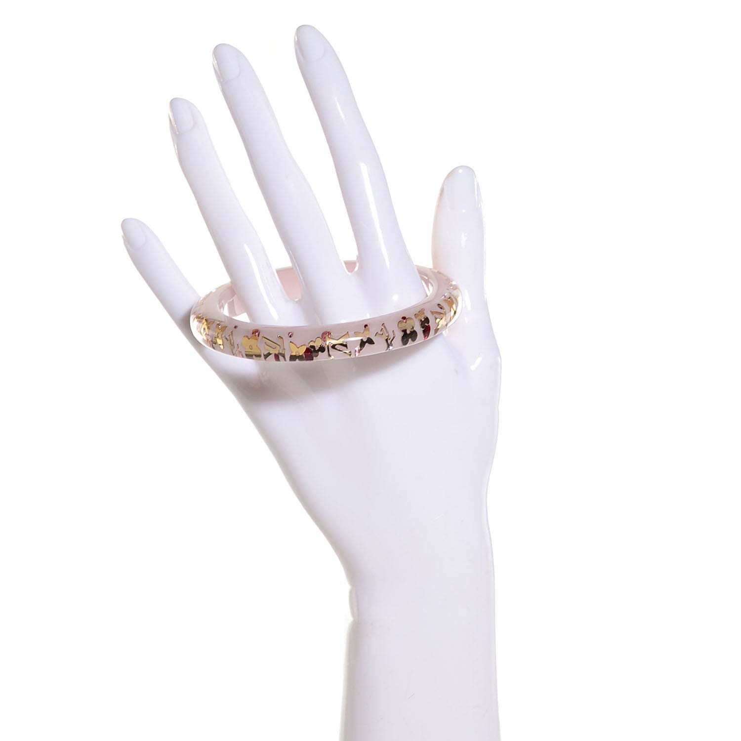 Louis Vuitton Resin Swarovski PM Inclusion Bracelet M Parme 2 of 3