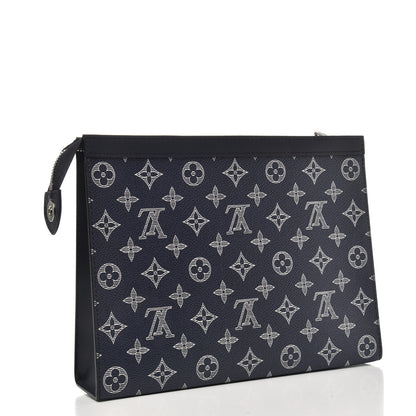 Louis Vuitton Savane Monogram Chapman Lion Pochette Voyage MM Ink 3 of 6