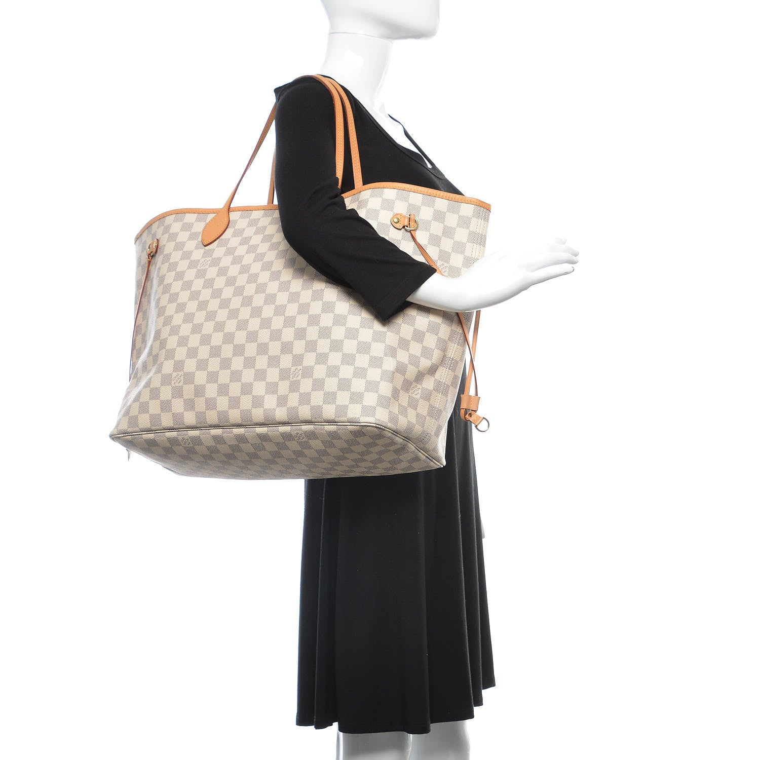 Louis Vuitton Damier Azur Neo Neverfull GM Rose Ballerine 2 of 9