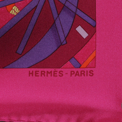 Hermes Silk Les Folies Du Ciel II Scarf 90 5 of 6