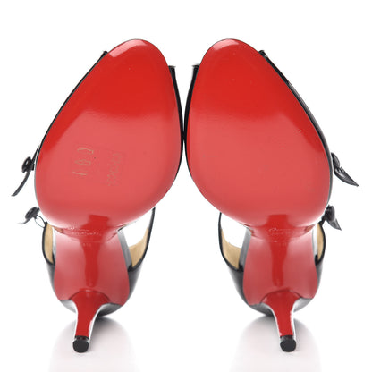 Christian Louboutin Patent Debriditoe 85 Pumps 39 Black 5 of 7