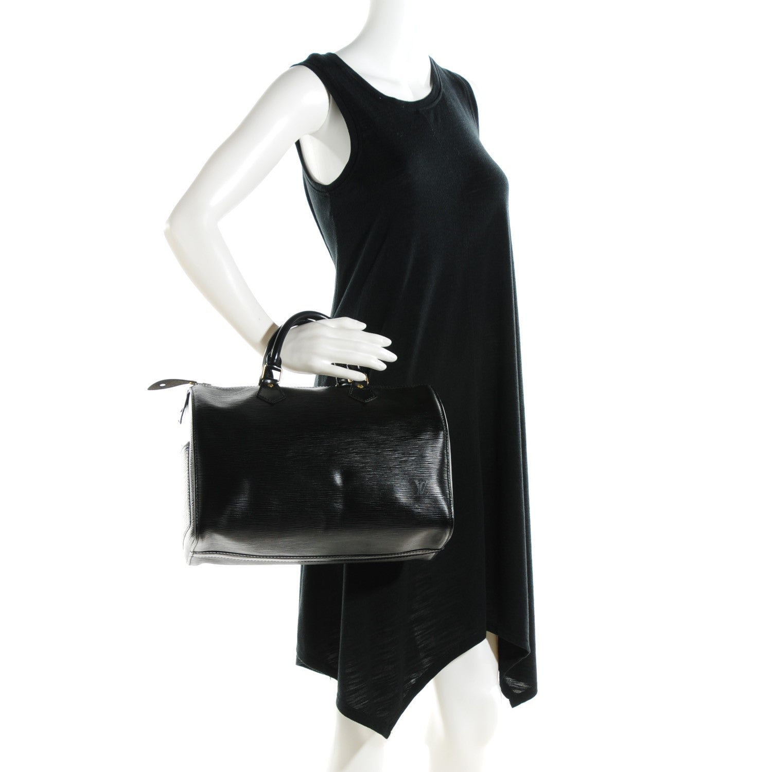 Louis Vuitton Epi Speedy 30 Black 2 of 7