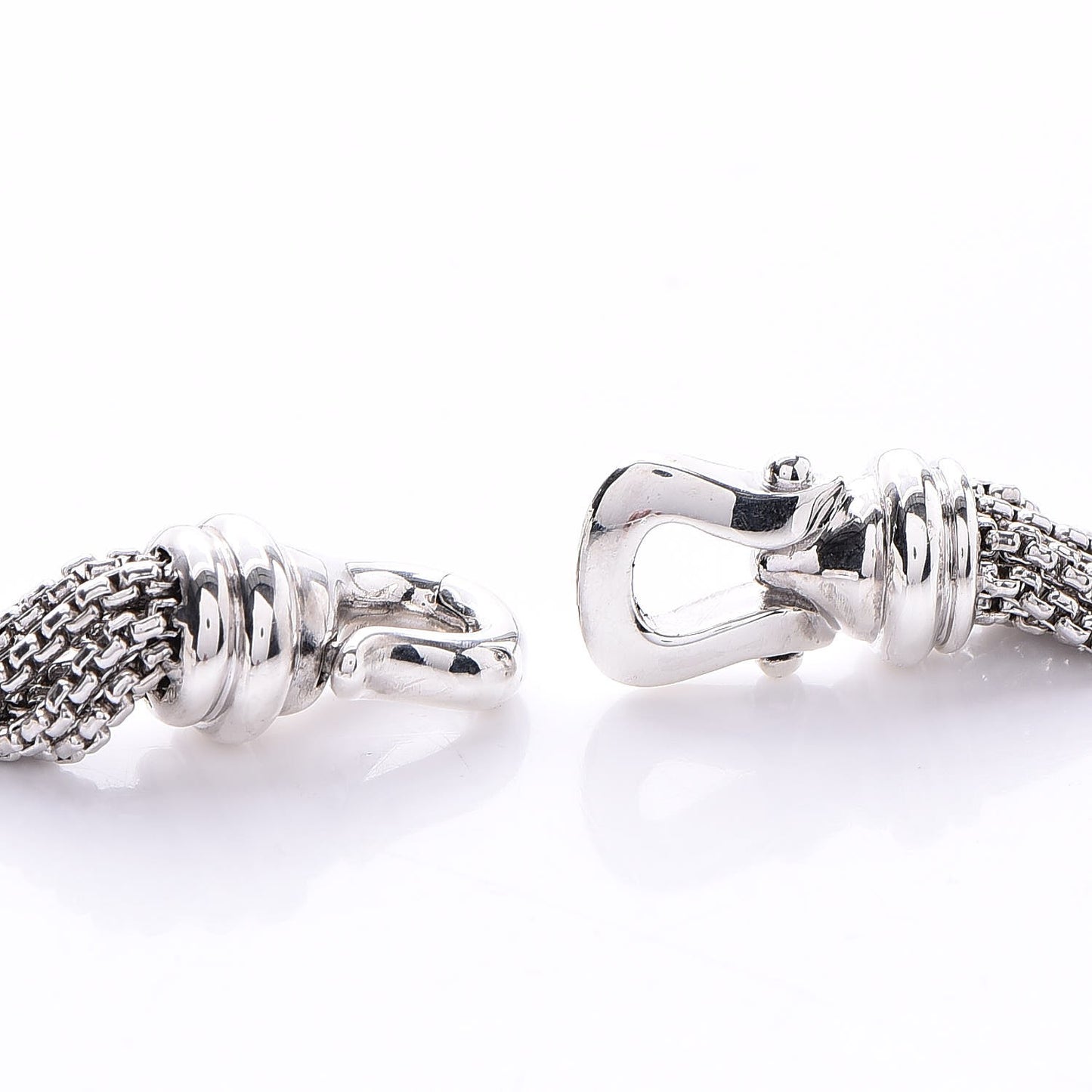 Sterling Silver Pearl Box Chain Multi Strand Necklace