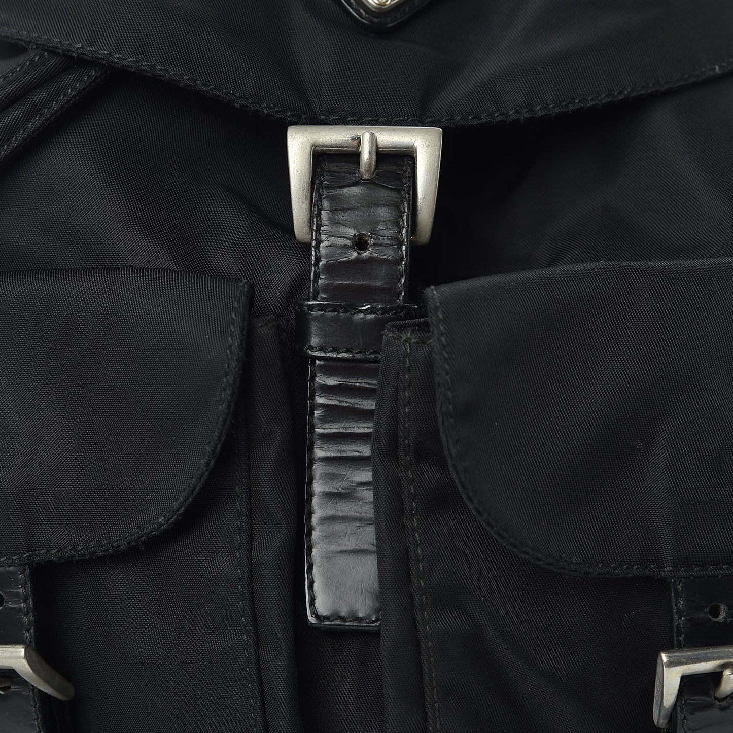 Tessuto Nylon Vela Small Backpack Black