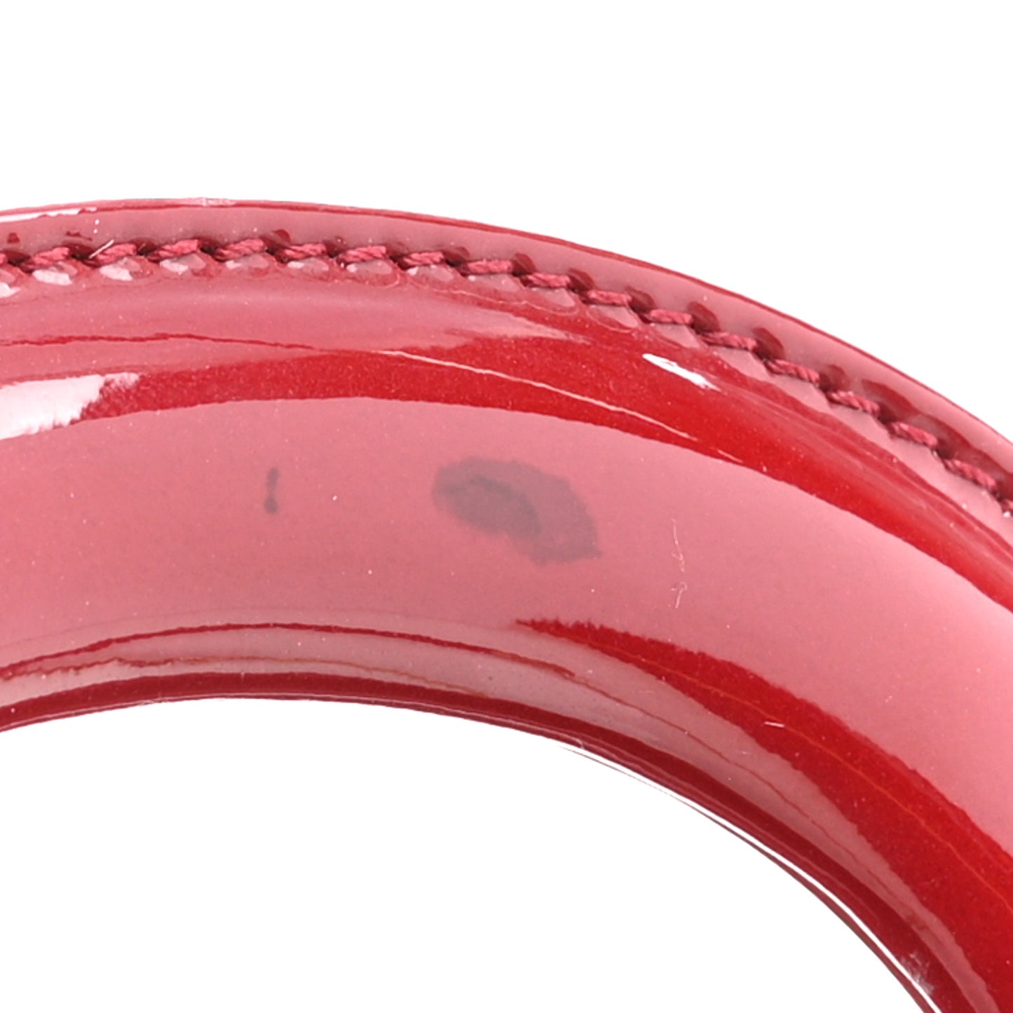 Patent Cannage Mini Lady Dior Red