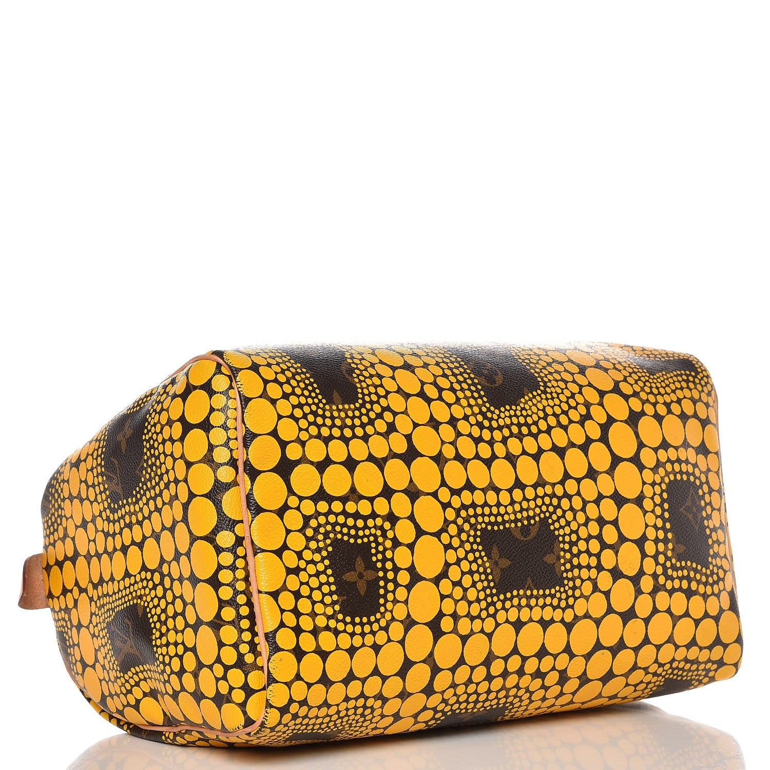 Louis Vuitton Monogram Kusama Town Speedy 30 Yellow 4 of 12
