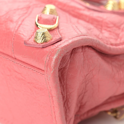 Balenciaga Agneau Giant 12 Gold Hardware Mini City Rose Jaipur 10 of 14