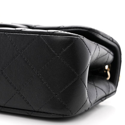 Chanel Lambskin Quilted Enamel Mini Rectangular Pearl Crush Flap Black 11 of 12