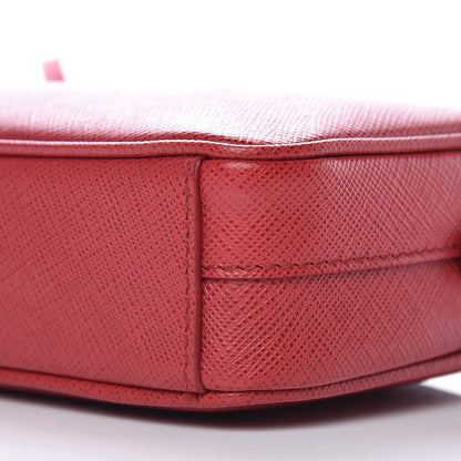 Prada Saffiano Mini Camera Crossbody Bag Rosso 9 of 9