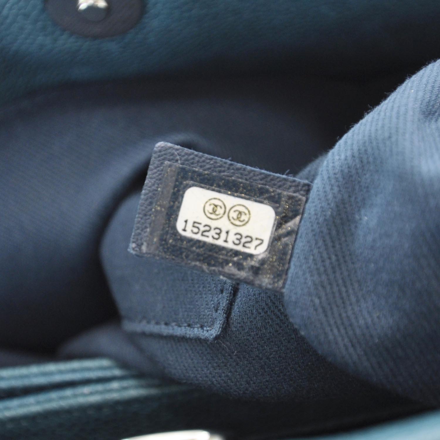 Chanel Caviar Large Just Mademoiselle Turquoise 10 of 10