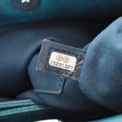 Chanel Caviar Large Just Mademoiselle Turquoise 10 of 10