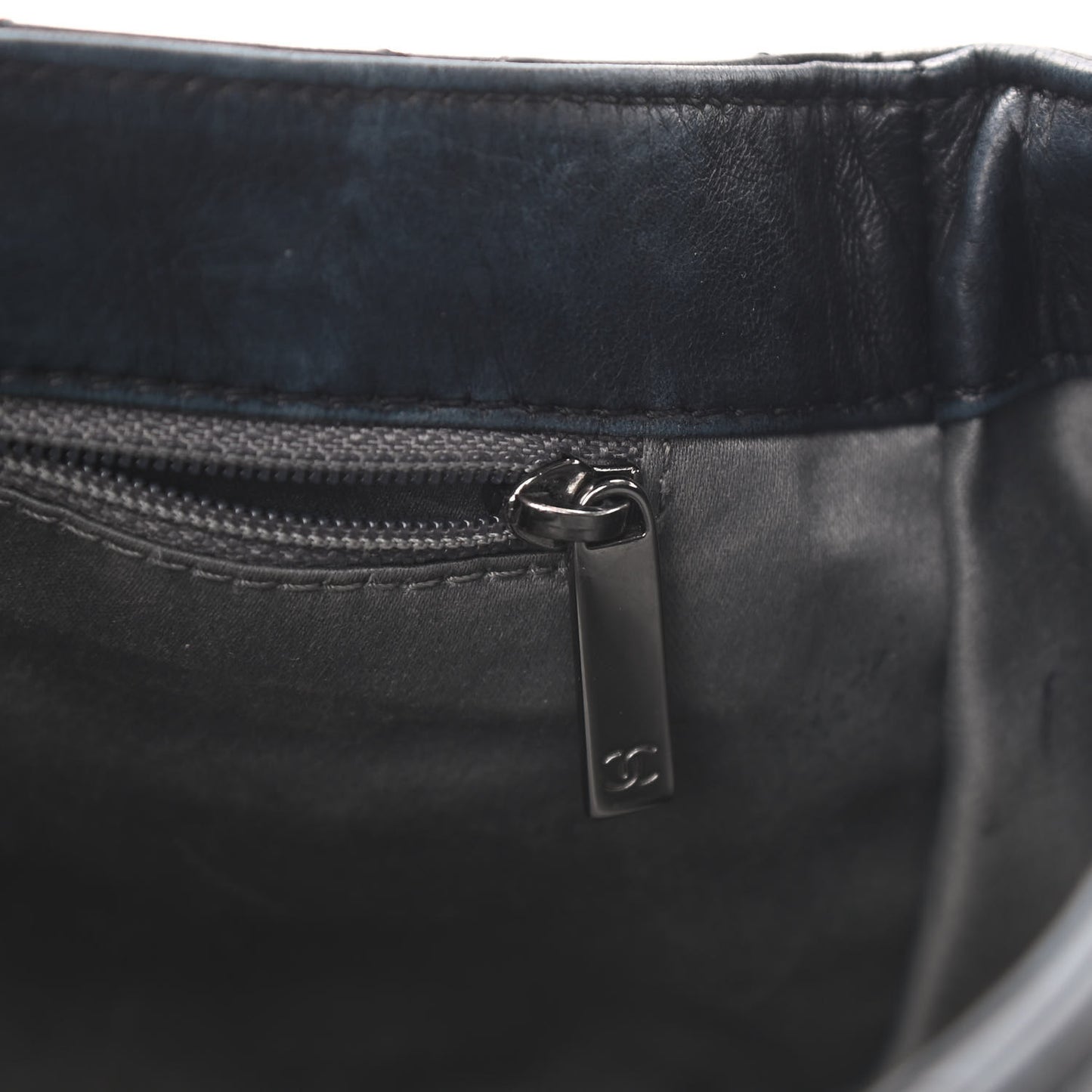 Lambskin Quilted Small Sharpei Flap Black