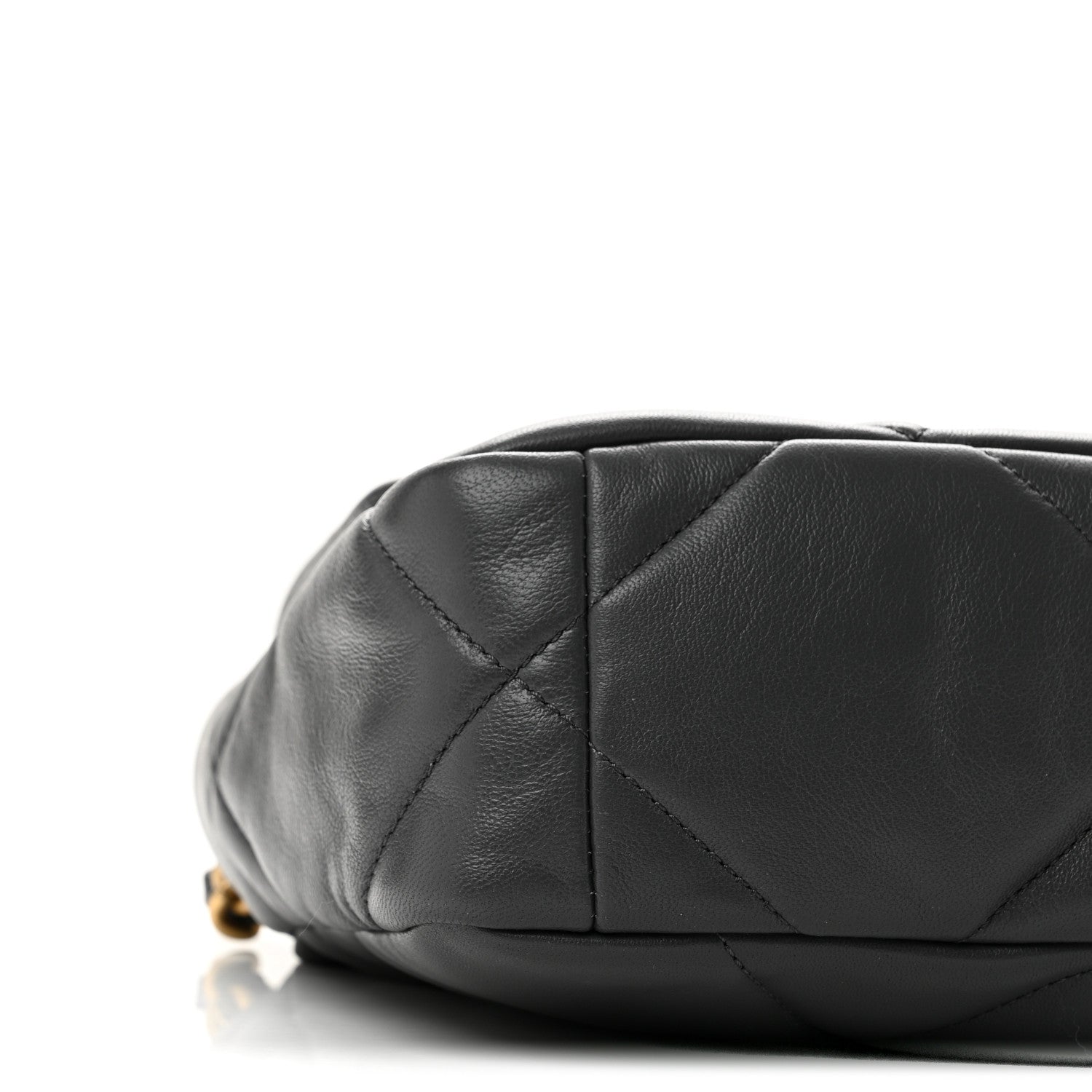 Chanel Lambskin Quilted Medium Chanel 19 Flap Dark Grey 9 of 10