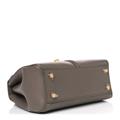 Celine Grained Calfskin Small 16 Top Handle Bag Pebble 5 of 14