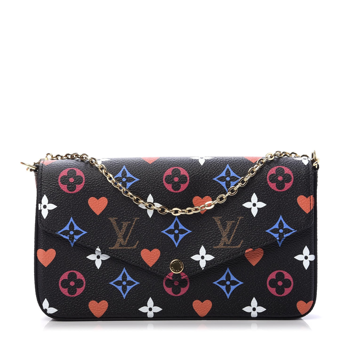 Game On Felicie Chain Wallet Black