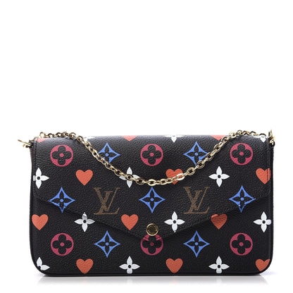 Louis Vuitton Game On Felicie Chain Wallet Black 1 of 16