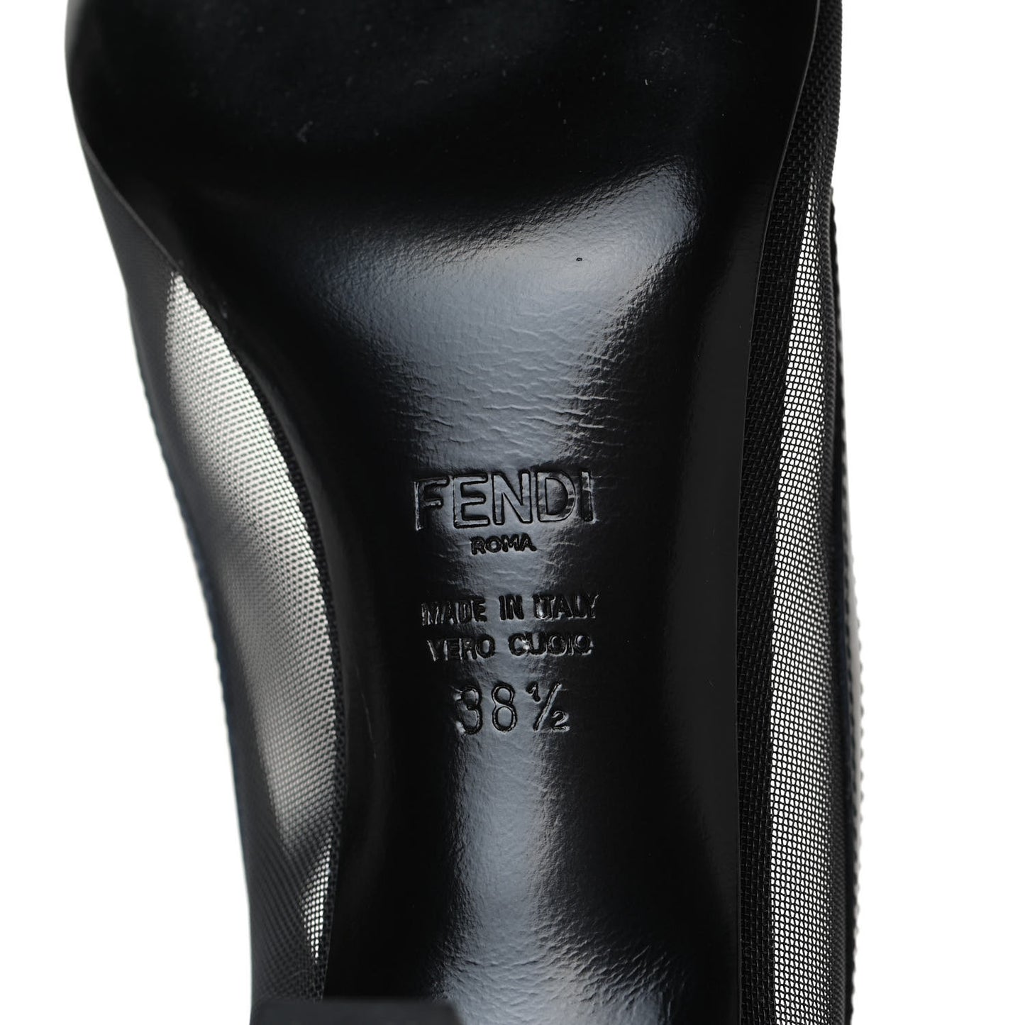 Technical Mesh Vitello Gommato Colibri 55mm Pumps 38.5 Black