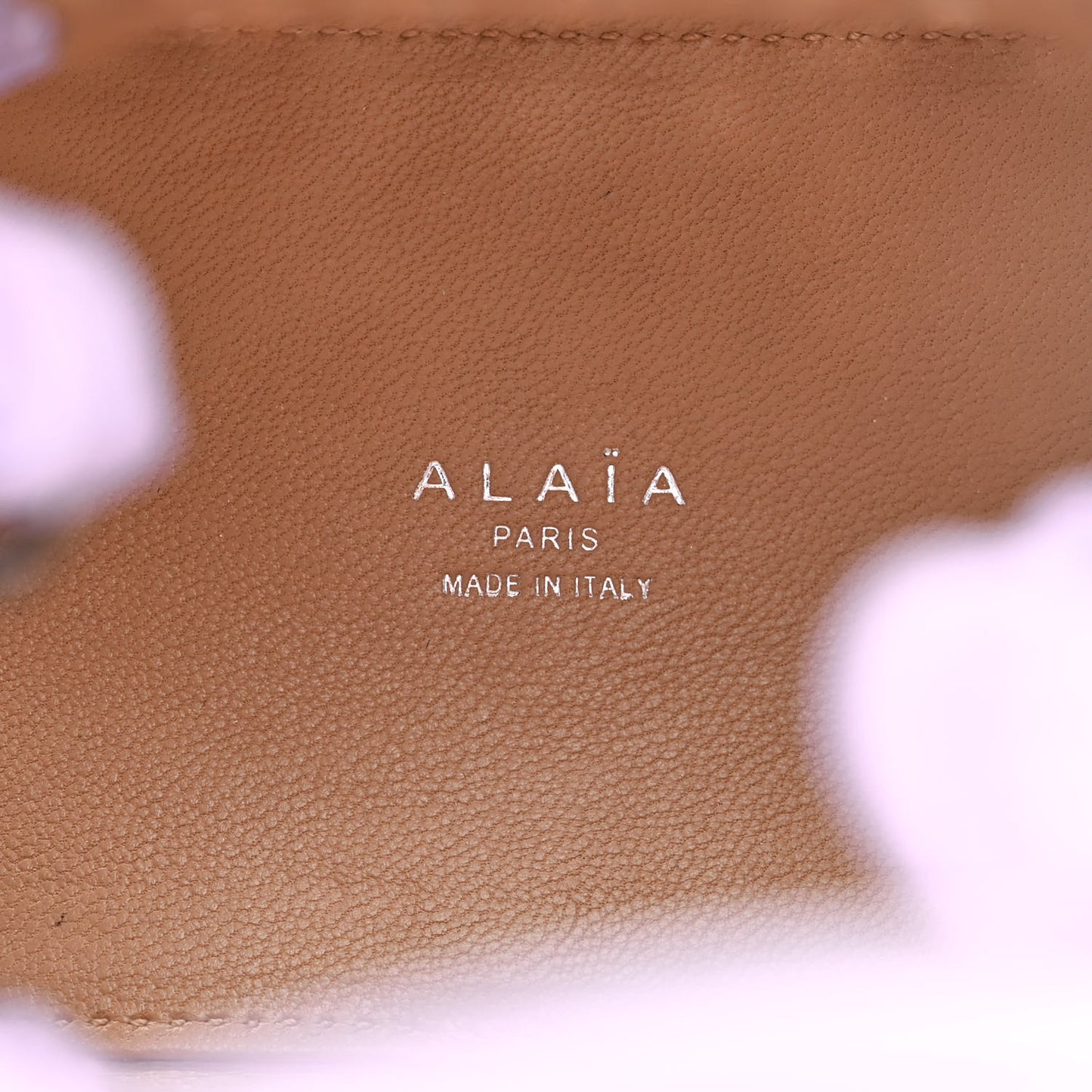 Calfskin Vienne Wave Mina 16 Bag Parme Clair
