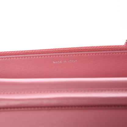 Chanel Lambskin Camellia Embossed Wallet On Chain WOC Pink 7 of 13