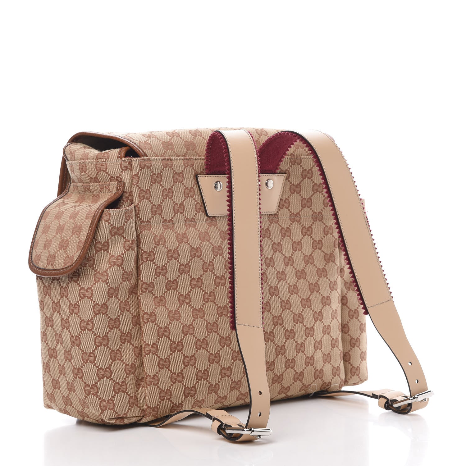 Gucci Monogram Childrens Sciroppo Patch Backpack Beige 2 of 8