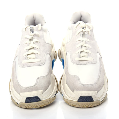 Balenciaga Nylon Suede Womens Triple S 2.0 Sneakers 42 Blue Multicolor 5 of 11
