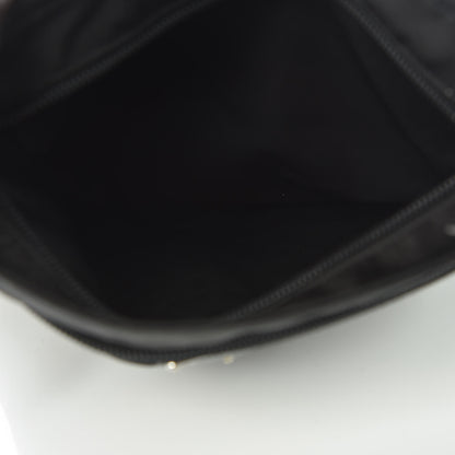 Prada Nylon Flat Messenger Bag Black 5 of 9