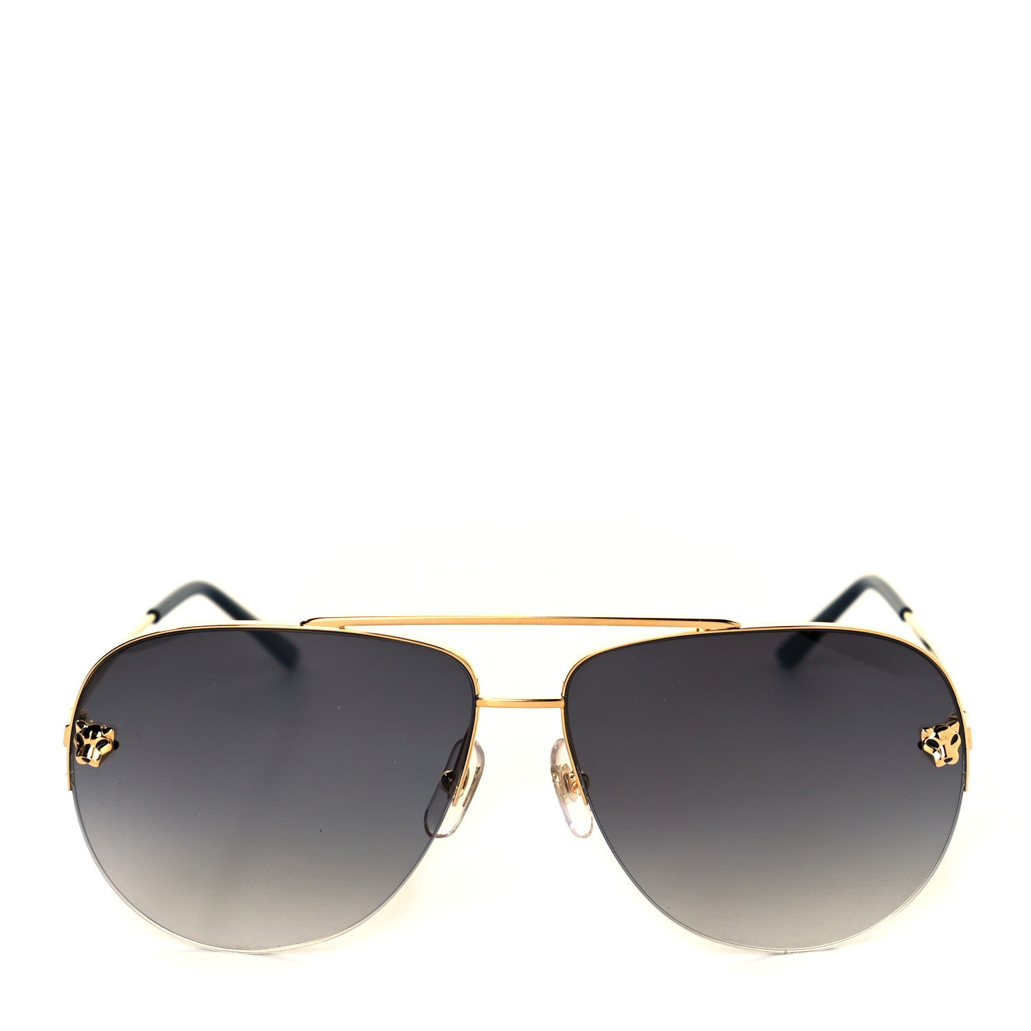 Cartier Panthere De Cartier Aviator Sunglasses Gold 2 of 7