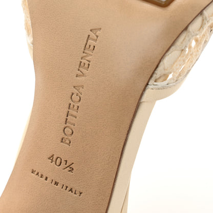 Bottega Veneta Mesh Nappa Stretch Ankle Tie Sandals 40.5 Toile 7 of 9