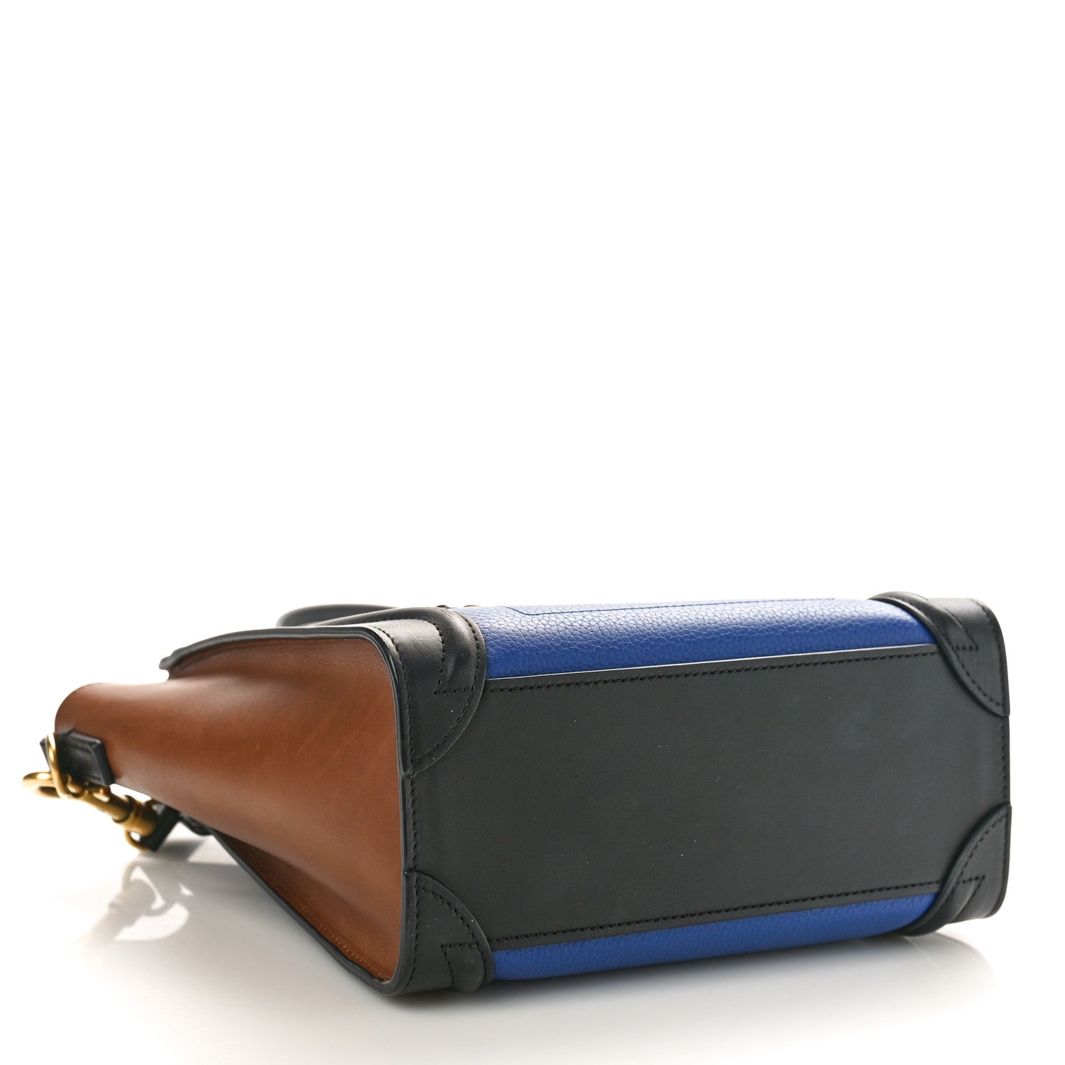 Celine Smooth Drummed Calfskin Nano Tri-Color Luggage Indigo 4 of 10