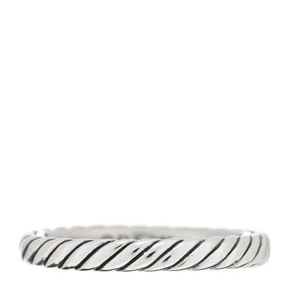 David Yurman Sterling Silver Stackable Cable Ring 50 5.25 1 of 5