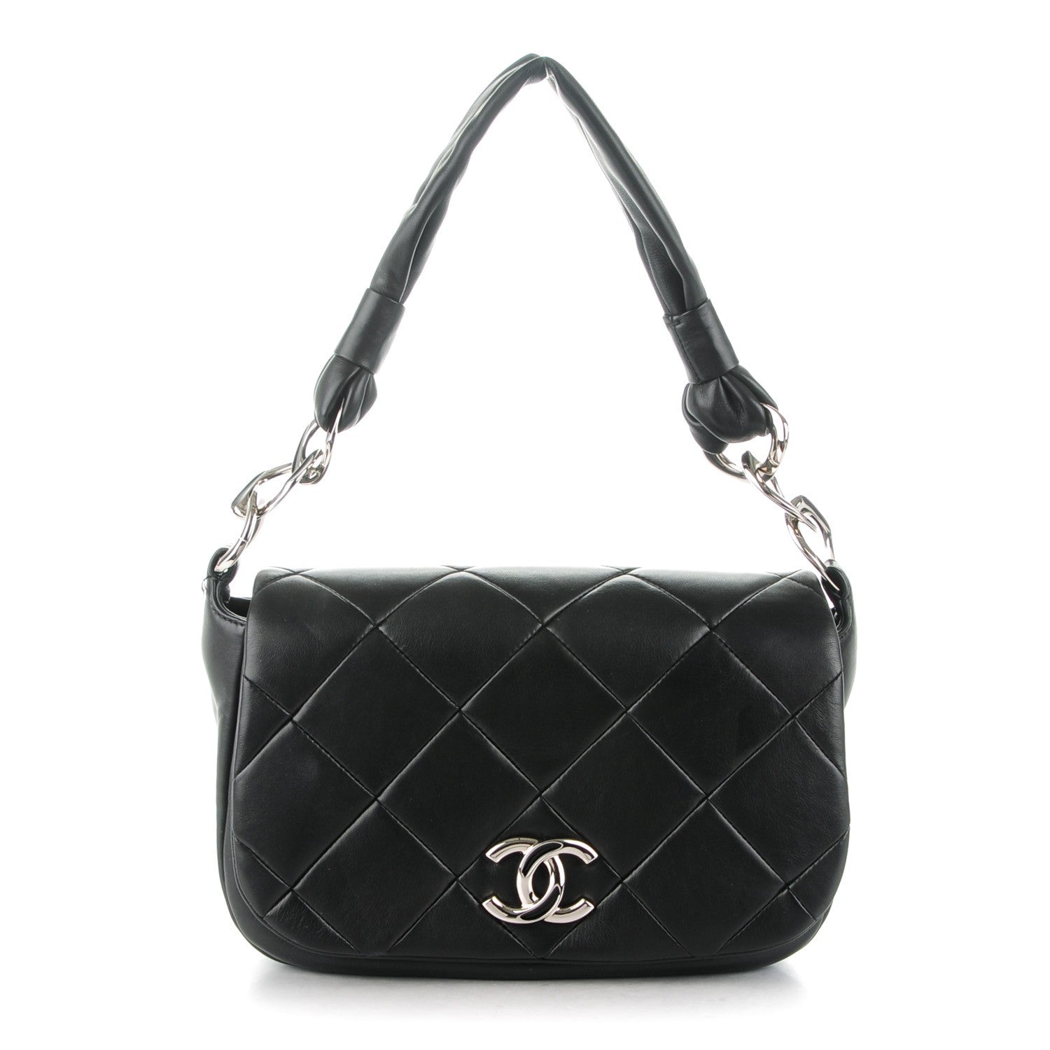Chanel Lambskin Quilted Flap Bag Black 1 of 7