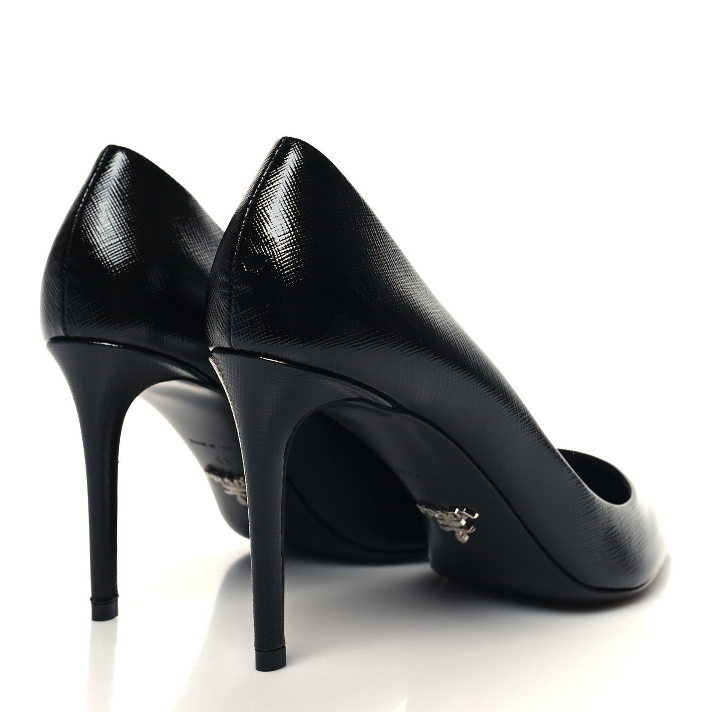 Saffiano Patent Pumps 41 Black