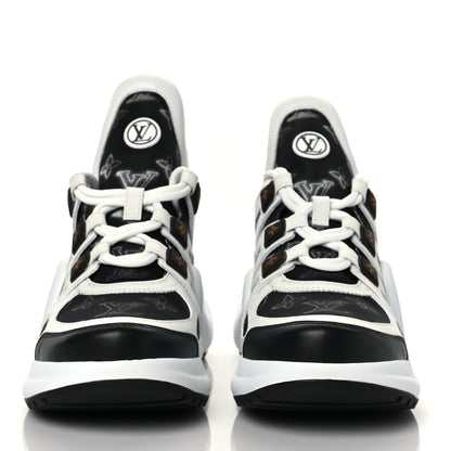 Louis Vuitton Calfskin LV Nylon Flight Mode Archlight Sneaker 38 Navy Blue 2 of 8