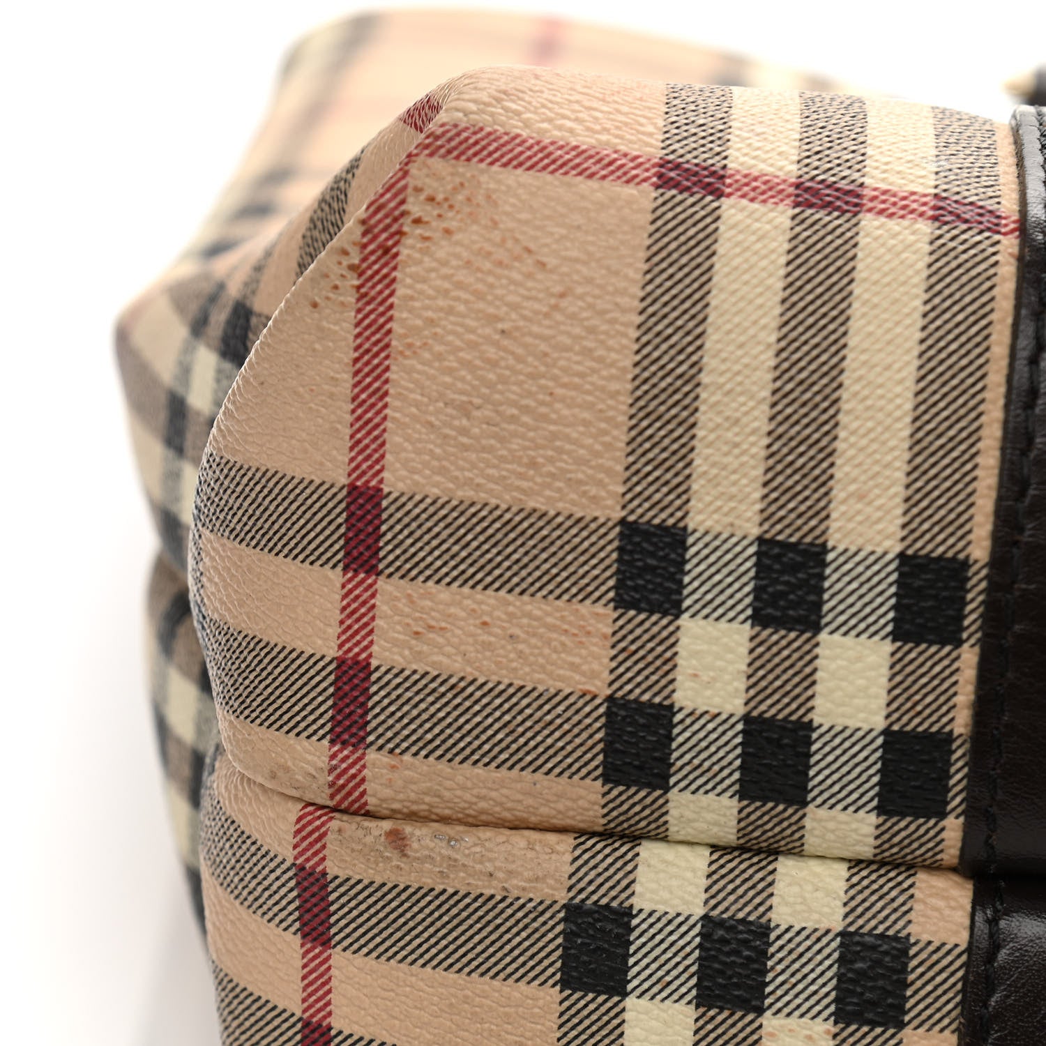 Burberry Haymarket Check Tote Chocolate 7 of 16