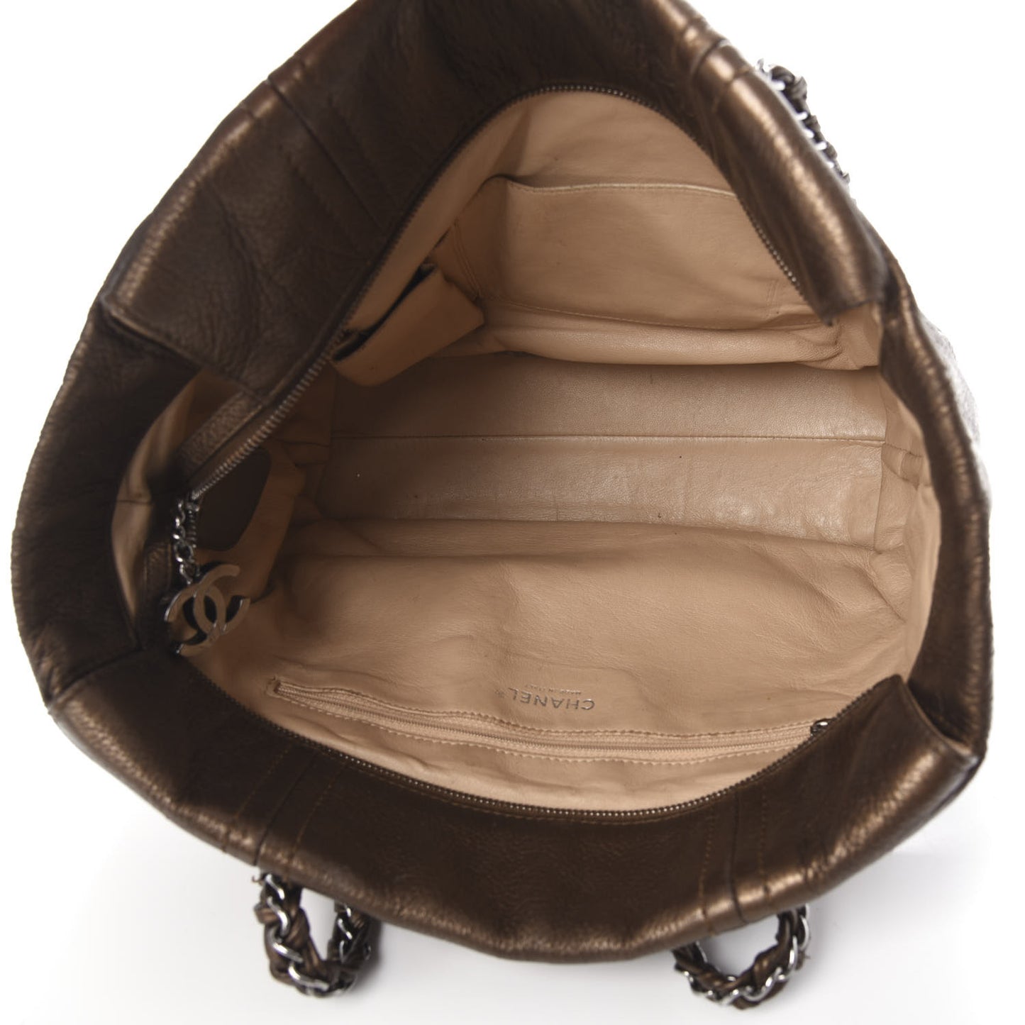 Deerskin Luxe Ligne Tote Khaki