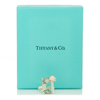 Tiffany Sterling Silver 18K Rose Gold Prasiolite Return to Tiffany Love Bugs Ladybug Ring 52 6 6 of 6