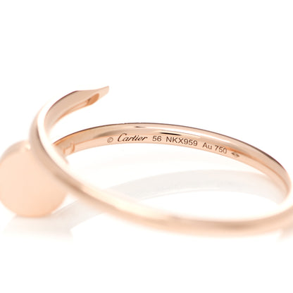 Cartier 18K Pink Gold Small Juste Un Clou Ring 56 7.5 4 of 5