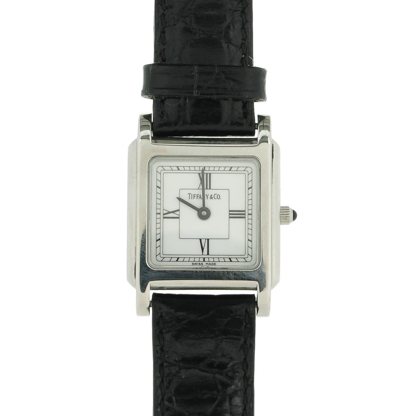 Stainless Steel Alligator 24mm Atlas Square Quartz Watch