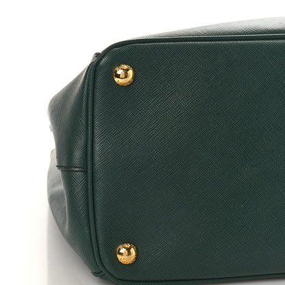 Prada Saffiano Large Galleria Double Zip Tote Smeraldo 7 of 8